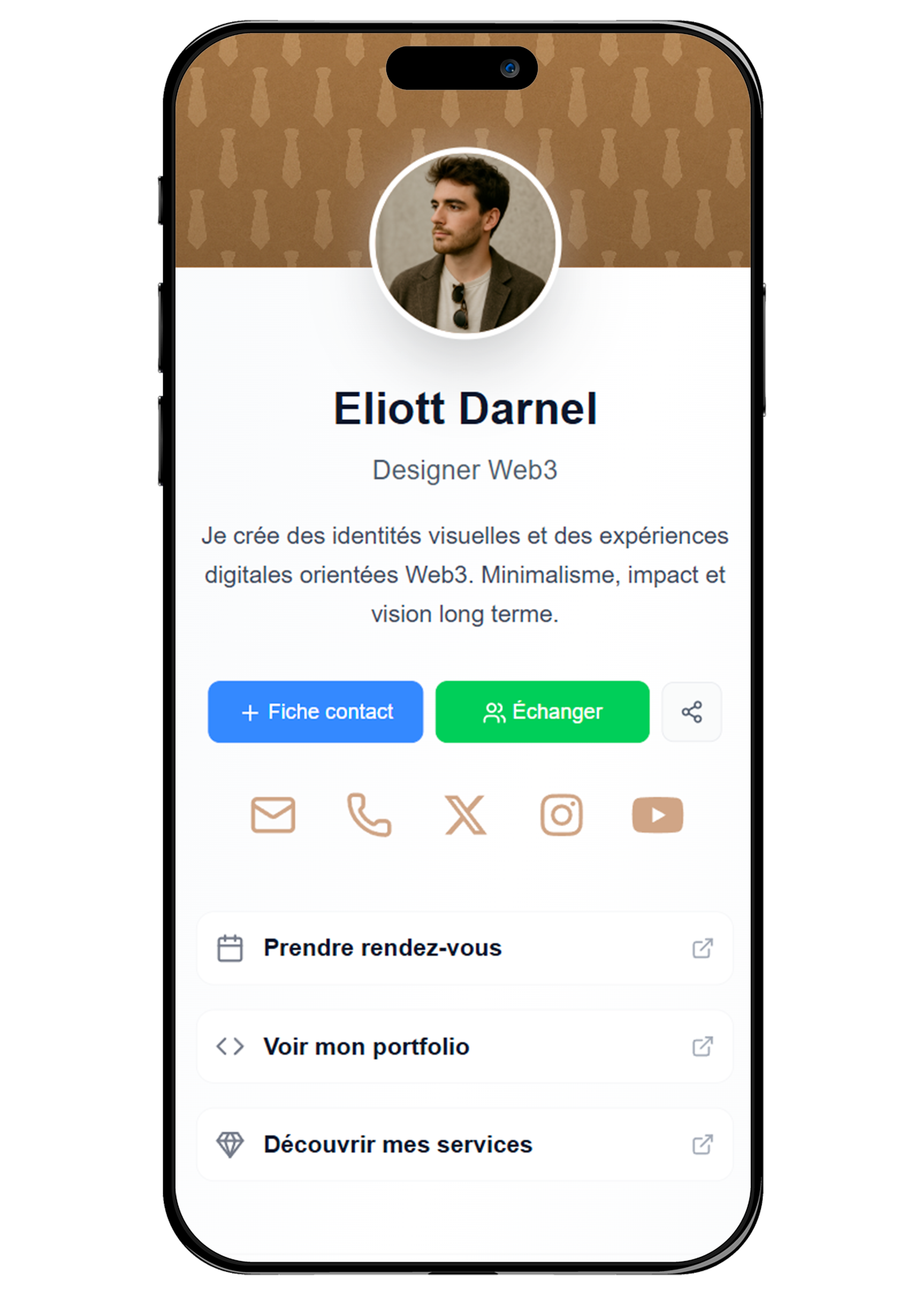 Profil YooTaap sur téléphone